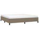 vidaXL tópszínű szövet ágykeret matrac nélkül 200 x 200 cm