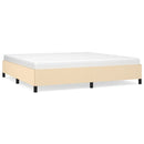 vidaXL krémszínű szövet ágykeret matrac nélkül 200 x 200 cm