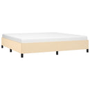 vidaXL krémszínű szövet ágykeret matrac nélkül 200 x 200 cm