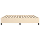 vidaXL krémszínű szövet ágykeret matrac nélkül 200 x 200 cm