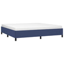 vidaXL kék szövet ágykeret matrac nélkül 200 x 200 cm