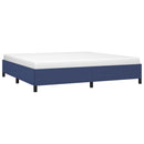 vidaXL kék szövet ágykeret matrac nélkül 200 x 200 cm