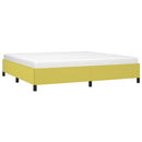 vidaXL zöld szövet ágykeret matrac nélkül 200 x 200 cm