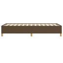 vidaXL sötétbarna szövet ágykeret matrac nélkül 80x200 cm