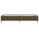 vidaXL sötétbarna szövet ágykeret matrac nélkül 90x190 cm