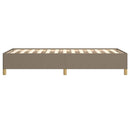 vidaXL tópszínű szövet ágykeret matrac nélkül 90x200 cm