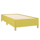 vidaXL zöld szövet ágykeret matrac nélkül 90 x 200 cm