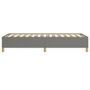 vidaXL sötétszürke szövet ágykeret matrac nélkül 100x200 cm