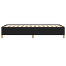 vidaXL fekete szövet ágykeret matrac nélkül 100x200 cm