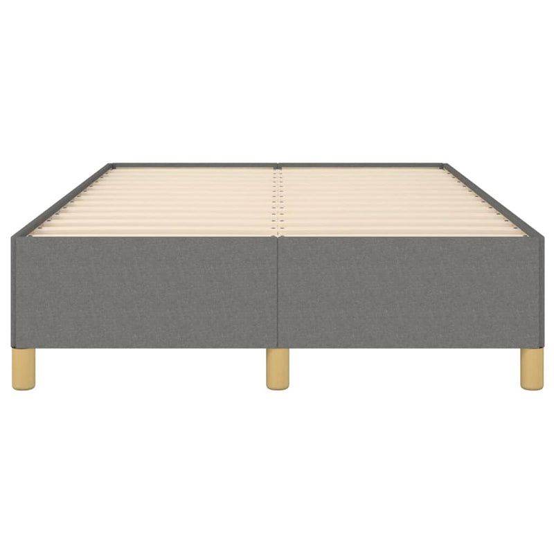 vidaXL sötétszürke szövet ágykeret matrac nélkül 120x200 cm