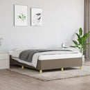 vidaXL tópszínű szövet ágykeret matrac nélkül 140 x 190 cm
