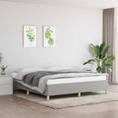 vidaXL világosszürke szövet ágykeret matrac nélkül 180 x 200 cm