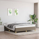 vidaXL tópszínű szövet ágykeret matrac nélkül 180 x 200 cm