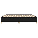 vidaXL fekete szövet ágykeret matrac nélkül 200 x 200 cm