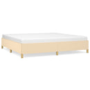 vidaXL krémszínű szövet ágykeret matrac nélkül 200 x 200 cm