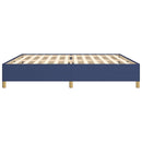 vidaXL kék szövet ágykeret matrac nélkül 200 x 200 cm