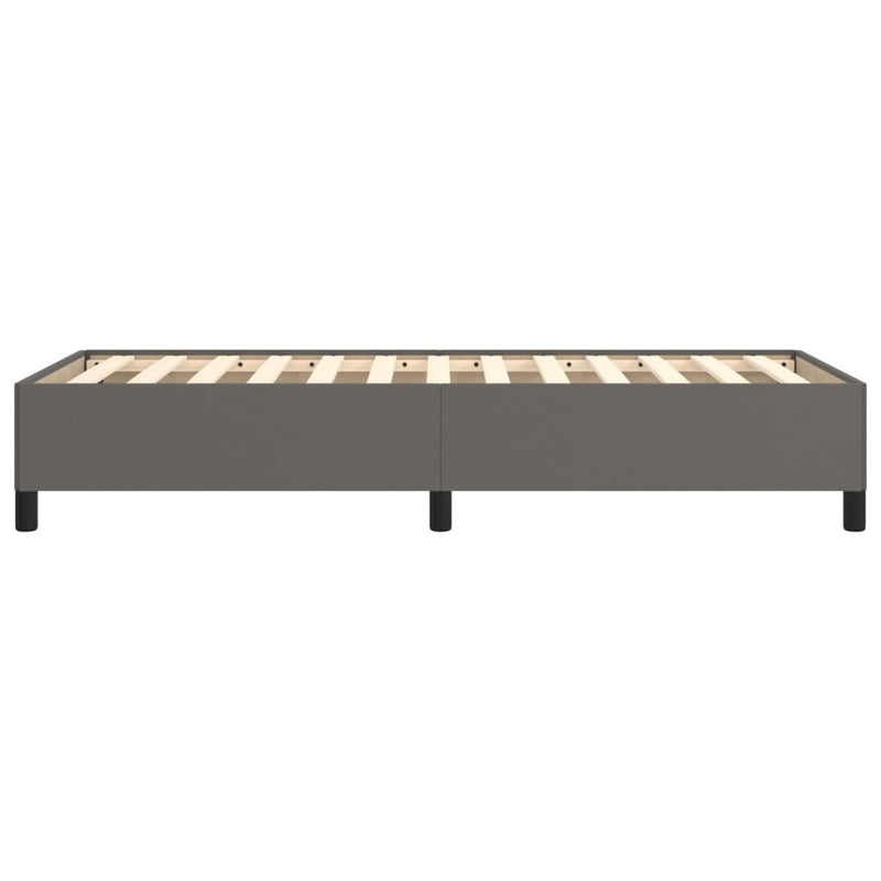 vidaXL szürke műbőr ágykeret 80 x 200 cm