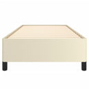vidaXL krémszínű műbőr ágykeret 90 x 200 cm