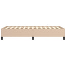 vidaXL cappuccino színű műbőr ágykeret 90 x 200 cm