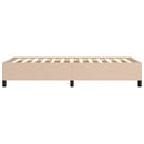vidaXL cappuccino színű műbőr ágykeret matrac nélkül 90 x 200 cm