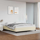 vidaXL krémszínű műbőr ágykeret matrac nélkül 160x200 cm
