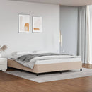 vidaXL cappuccino színű műbőr ágykeret matrac nélkül 160x200 cm