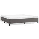 vidaXL szürke műbőr ágykeret matrac nélkül 200x200 cm
