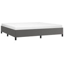 vidaXL szürke műbőr ágykeret matrac nélkül 200x200 cm