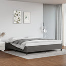 vidaXL szürke műbőr ágykeret matrac nélkül 200x200 cm