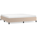vidaXL cappuccino színű műbőr ágykeret matrac nélkül 200x200 cm