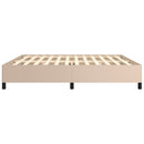 vidaXL cappuccino színű műbőr ágykeret matrac nélkül 200x200 cm