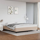 vidaXL cappuccino színű műbőr ágykeret matrac nélkül 200x200 cm