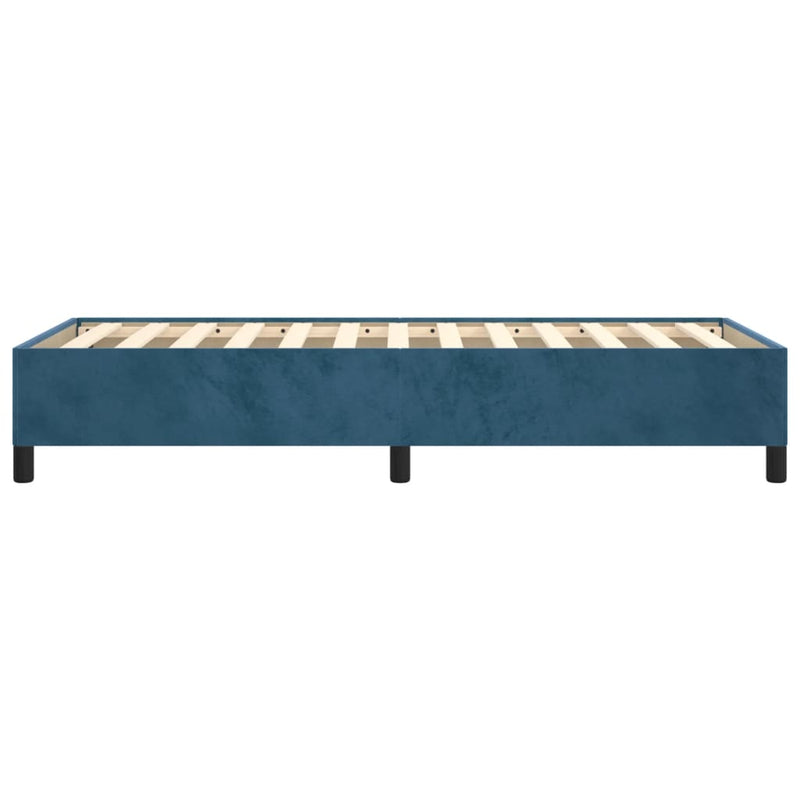 vidaXL sötétkék bársony ágykeret matrac nélkül 80 x 200 cm