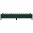 vidaXL sötétzöld bársony ágykeret matrac nélkül 90x200 cm