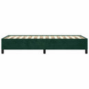vidaXL sötétzöld bársony ágykeret matrac nélkül 100x200 cm
