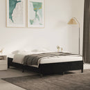 vidaXL fekete bársony ágykeret matrac nélkül 140 x 190 cm