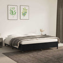 vidaXL fekete bársony ágykeret matrac nélkül 180 x 200 cm