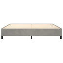 vidaXL világosszürke bársony ágykeret matrac nélkül 200 x 200 cm