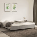 vidaXL világosszürke bársony ágykeret matrac nélkül 200 x 200 cm