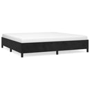 vidaXL fekete bársony ágykeret matrac nélkül 200 x 200 cm