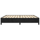 vidaXL fekete bársony ágykeret matrac nélkül 200 x 200 cm