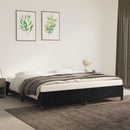 vidaXL fekete bársony ágykeret matrac nélkül 200 x 200 cm