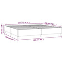 vidaXL sötétzöld bársony ágykeret matrac nélkül 200x200 cm