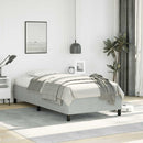 vidaXL világosszürke ikerágykeret matrac nélkül 100 x 203 cm XL bársony