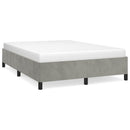 vidaXL világosszürke bársony ágykeret matrac nélkül 152 x 203 cm queen size méret