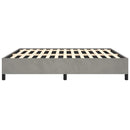 vidaXL világosszürke bársony ágykeret matrac nélkül 152 x 203 cm queen size méret