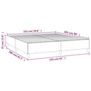 vidaXL világosszürke bársony ágykeret matrac nélkül 152 x 203 cm queen size méret