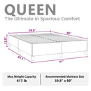 vidaXL világosszürke bársony ágykeret matrac nélkül 152 x 203 cm queen size méret