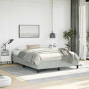 vidaXL világosszürke bársony ágykeret matrac nélkül 152 x 203 cm queen size méret