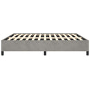 vidaXL világosszürke bársony ágykeret matrac nélkül 193 x 203 cm king size ágyneműtartós